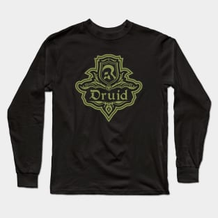 D&D Druid 1 Color Emblem Long Sleeve T-Shirt